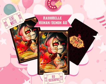 PRE ORDER RadioBelle Human/Demon AU Fanart Card