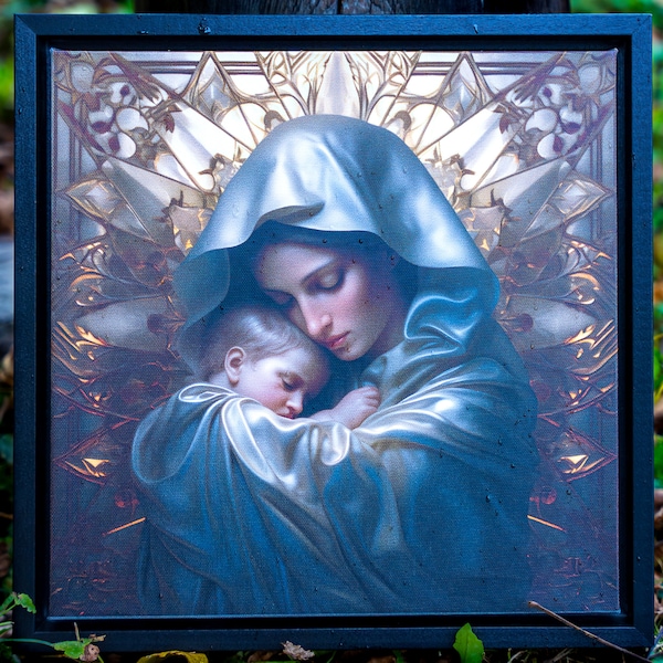 Madonna & Child, Contemporary Mary and Jesus Print | Catholic Decor