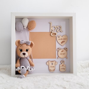 Birth Stats Frame - A Perfect Keepsake for Baby's Arrival, Unique Gift for Newborns, Nursery Wall Decor, Customizable Baby Room Decoration