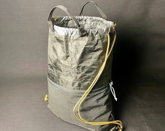 Dyneema Gym Bag | 3oz DCF | Ultralight | Water-repellent | Drawstring Bag | Daypack | Sports Bag | Drawstring Bag | Bio Based