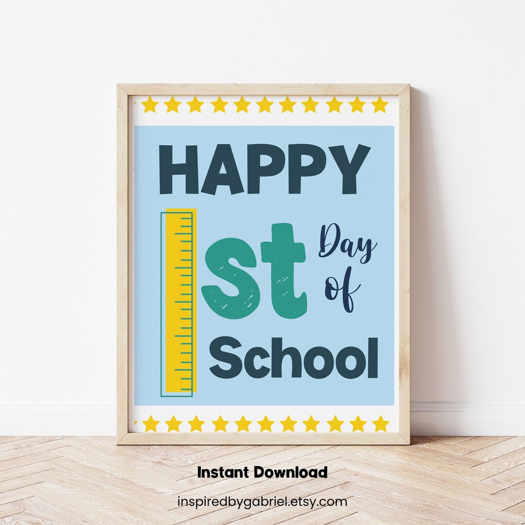 first-day-of-school-sign-pdf-printable-sign-reusable-first-etsy