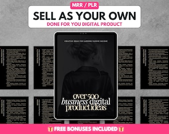 Digital Products Business, PLR Digital Products to Sell, Digital Product Ideas, Master Resell Rights Products, Plr MRR, Lead Magnet DFY