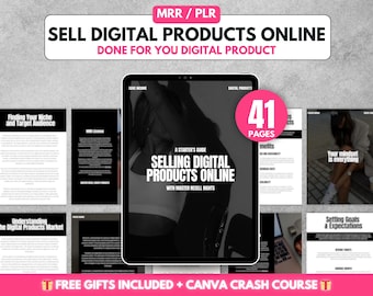 How to Sell Digital Products Online Master Resell Rights, MRR PLR Digital Products to Sell, Digital Product Ideas, Lead Magnet, Etsy Sellers