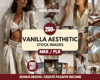 Aesthetic Faceless Stock Images with Master Resell Rights + Private Label Rights for Faceless Digital Marketing, Neutral Aesthetic Photos