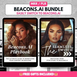 Beacons ai Playbook for Beginners, MRR & PLR Digital Guide to Monetizing Your Content, Step-by-Step Instructions for Success