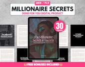 Millionaire Secrets Manifesting Money Ebook dfy, Manifesting Quotes, Master Resell Rights, Private Label Rights, PLR MRR Digital Product