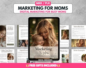 Moms Digital Marketing Guide, MRR PLR Digitale Produkte, Ideen für pasives Einkommen, digitale Produkte, Erfolg der Arbeit von zu Hause aus