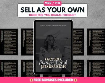 Master Resell Rights Products, PLR Digital Products to Sell, Digital Product Ideas, PLR MRR Finance, Faceless Marketing, Lead Magnet dfy