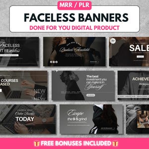 Faceless Social Media Templates Bundle, Faceless Instagram Marketing ...