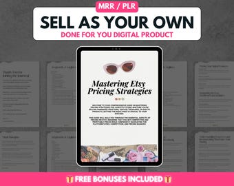 How to Sell on Etsy, Etsy Selling Guide, Etsy Sellers Pricing Strategies, Etsy Digital Product, Sell on Etsy, Master Resell Rights, PLR MRR