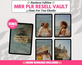 PLR Digital Products for Digital Marketers, Passive Income Ebook Bundle, Master Resell Rights, Faceless Digital Marketing Lead Magnet Guide