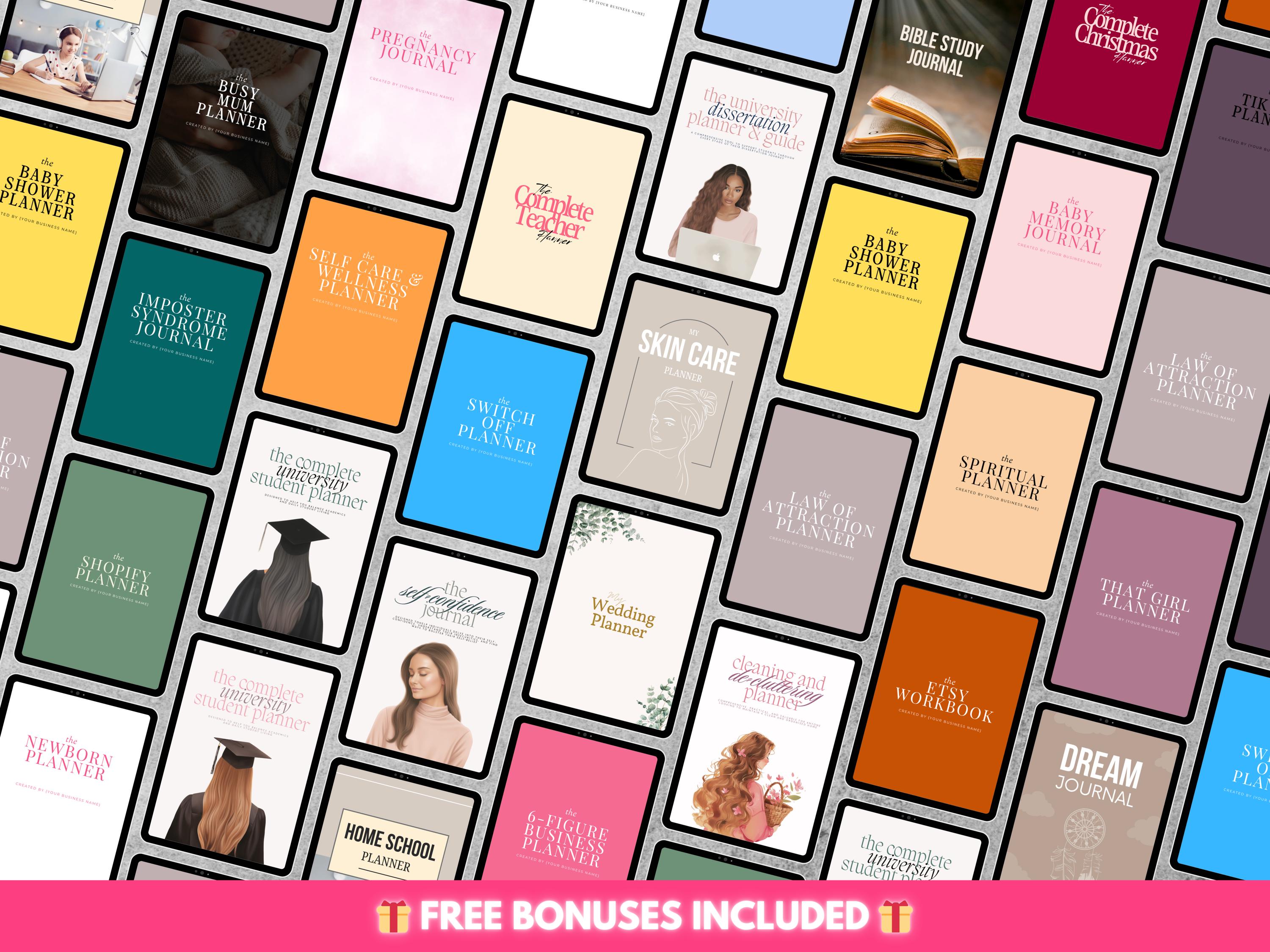PLR Planners Bundle MRR, Resell Digital Products Plr, Master Resell ...