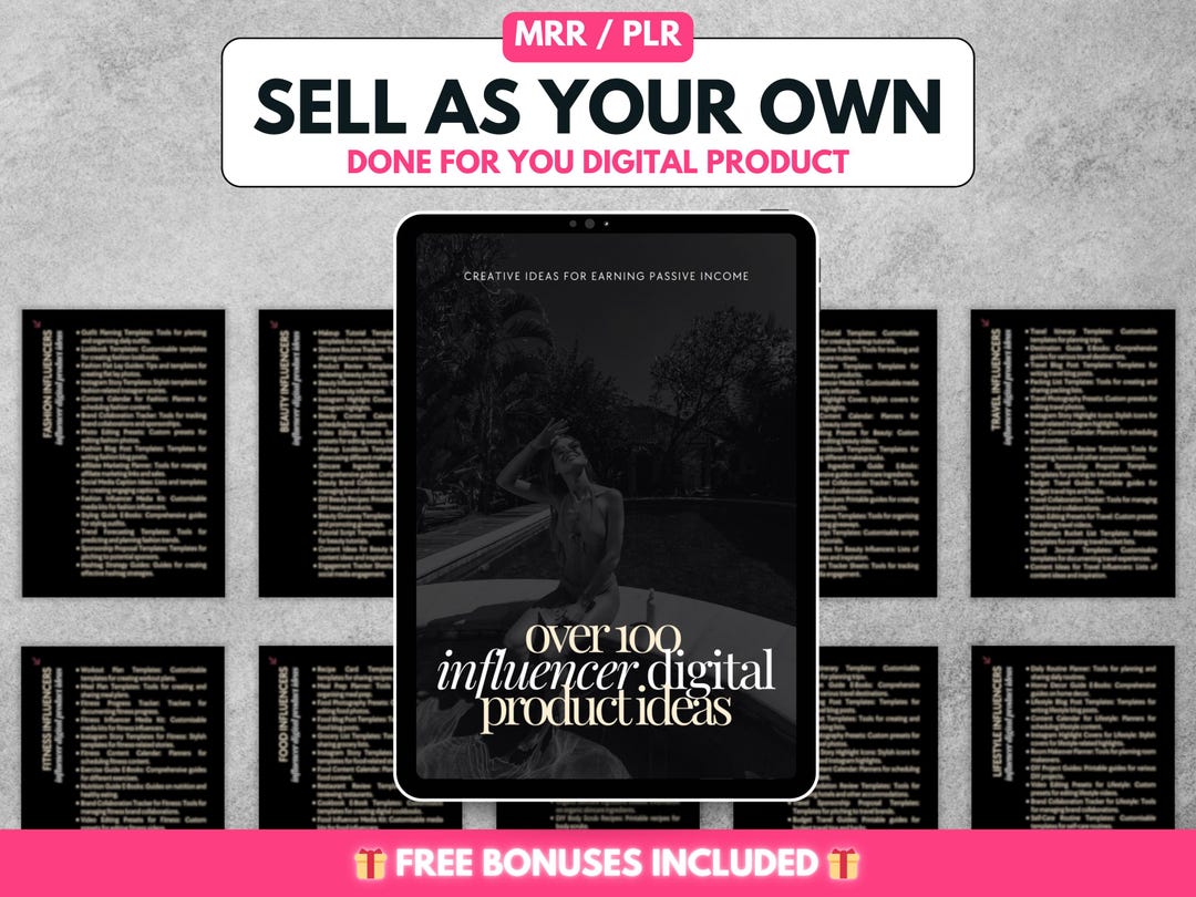 Etsy Digital Product Ideas for Influencers, Master Resell Rights ...