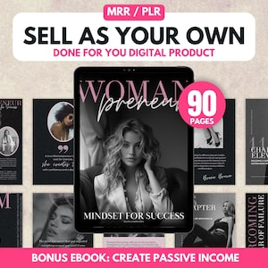 Digital Marketing MRR Guide, Master Resell Rights, PLR Digital Product, Lead Magnet, Faceless Marketing, Canva Ebook Template, Done For You