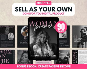 Digital Marketing MRR Guide, Master Resell Rights, PLR Digital Product, Lead Magnet, Faceless Marketing, Canva Ebook Template, Done For You