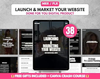 Digital Marketing Guide PLR MRR Guide with Master Resell Rights, Lead Magnet, Faceless Marketing, DFY Ebook for Beginner, Starter Kit Bundle