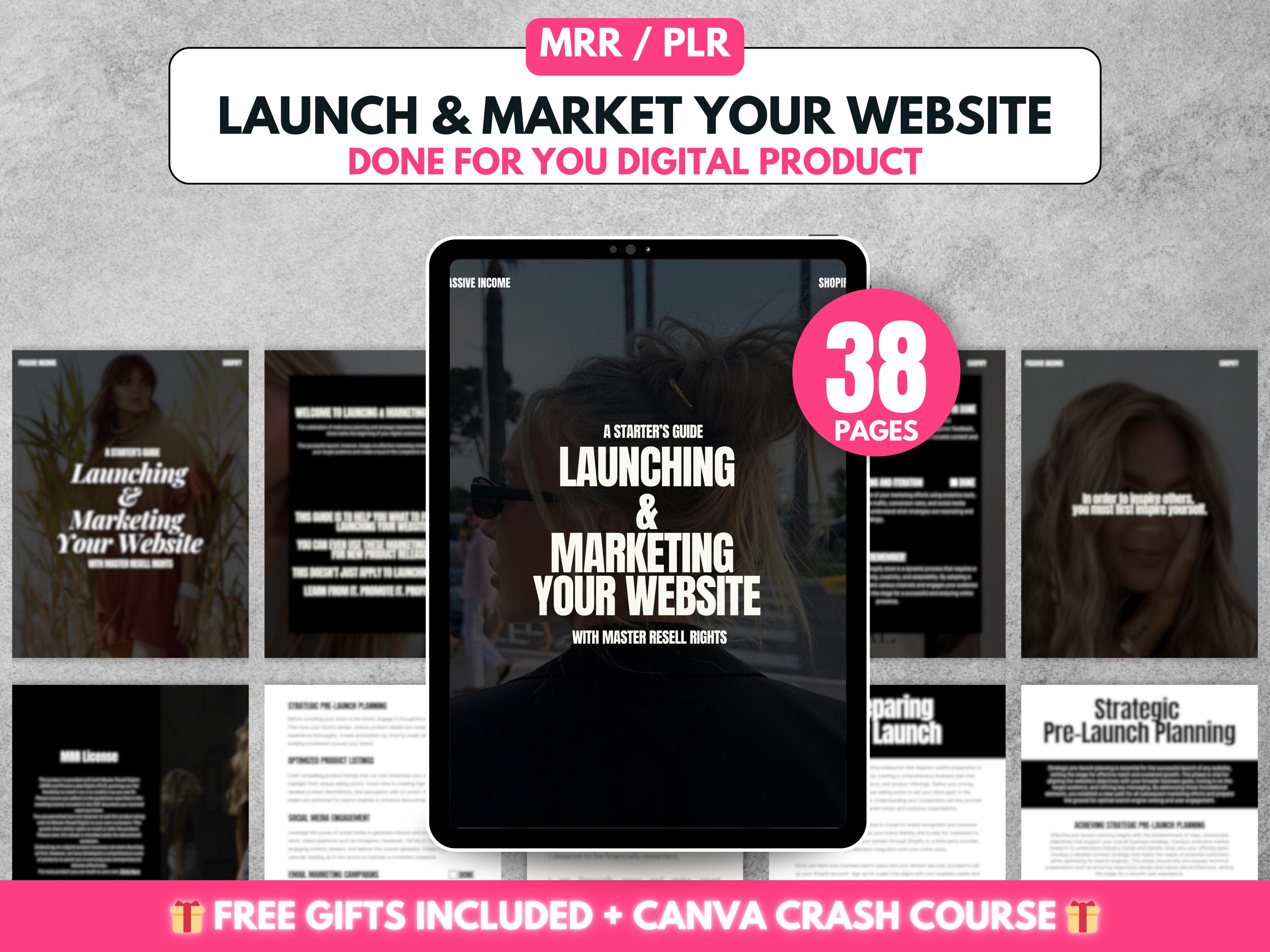 Digital Marketing Guide PLR MRR Guide With Master Resell Rights, Lead ...