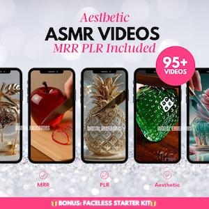 AI ASMR Video Bundle | Glass Fruit Cutting Clips | Viral Reels & Shorts | TikTok Satisfying Food Videos | Digital Download