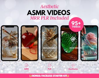 AI ASMR Video Bundle | Glass Fruit Cutting Clips | Viral Reels & Shorts | TikTok Satisfying Food Videos | Digital Download