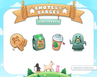 ACNH The Roost | Twitch Emotes and Badges | ACNH Brewster's Set