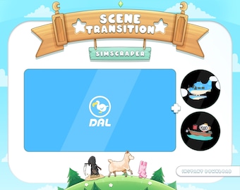 ACNH Stream Stinger Transitions | Dodo Airlines, WEBM (Digital Download)