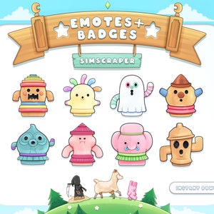 ACNH Kreisel | Twitch Emotes und Badges | ACNH Gyroid Set
