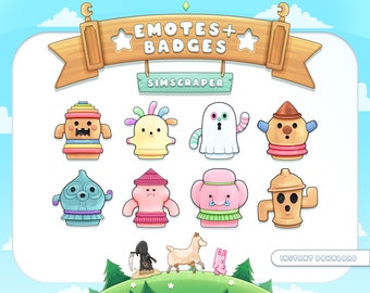 ACNH Gyroids | Twitch Emotes and Badges | ACNH Gyroid Set