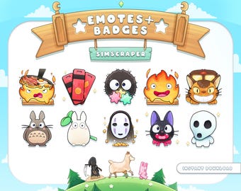 Anime Inspired | Twitch & Discord Emotes and Badges | Anime Series Set 1