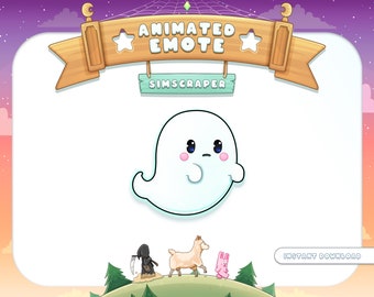 Cute Ghost Halloween Twitch Emotes | Animated & Static (Digital Download)