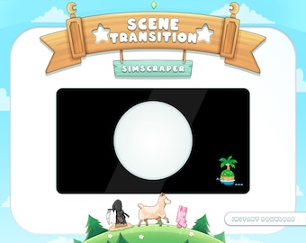 ACNH Stream Stinger Transitions | WEBM, OBS, Streamlabs (Digital Download)