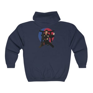 Elvis at Tennessee Karate Institute Unisex Full Zip Hooded Sweatshirt