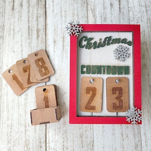 Vintage Style Christmas Countdown Calendar | Vintage Style Advent Calendar | Christmas Decor | Holiday Decor