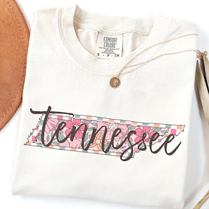 Tennessee State Transfers, klaar om te drukken, direct naar film, T-shirtoverdracht, gebloemde staat DTF, Trendy DTF, TN