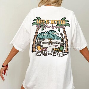 Retro Summer Dtf Transfers Ready To Press, Direct To Film, Tshirt Transfer, Life is better at the beach DTF, Trendy DTF