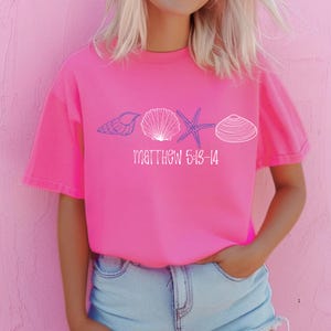 Muschel Bibel Vers dtf Transfers bereit zu drücken, direkt zu Film, Tshirt Transfer, bleiben Sie salzig Retro Sommer Dtf, Matthäus 5:13 Trendy DTF