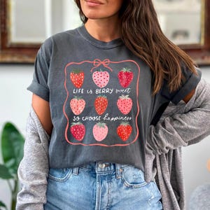 Das Leben ist Beere süß Dtf Transfers, bereit zum Pressen, direkt zum Film, Tshirt Transfer, Erdbeer Festival DTF, Trendy DTF, Sommer DTF
