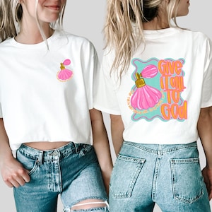 Geef het allemaal aan God DTF-transfers klaar om te drukken, direct naar film, tshirttransfer, Christian DTF, trendy DTF-voorkant achter dtf