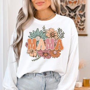 Mama Dtf Transfers bereit zum Pressen, direkt zum Film, Tshirt Transfer, Blumen Mama DTF, Frühling DTF, Muttertag Dtf