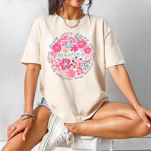 Mama Dtf Transfers bereit zum Pressen, direkt zum Film, Tshirt Transfer, Muttertag DTF, Trendy DTF, Floral Mama, Preppy DTF
