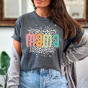 Mama Dtf Transfers bereit zum Pressen, direkt zum Film, Tshirt Transfer, Muttertag DTF, Trendy DTF, Leopard Mama, Preppy DTF