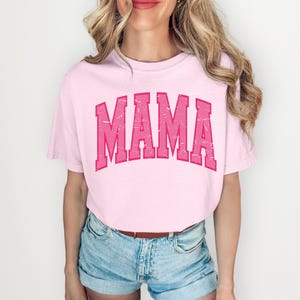 Mama Varsity Dtf bereit zum Pressen, direkt zum Film, Tshirt Transfer, Muttertag DTF, Trendy DTF, Kokette Mama, Preppy DTF
