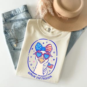 Retro lustige Gans DTF, 4. Juli Grafik-dtf-Transfer, Vaterländischer Dtf-Transfer, Vierter Juli bereit, Dtf-Transfer zu drücken