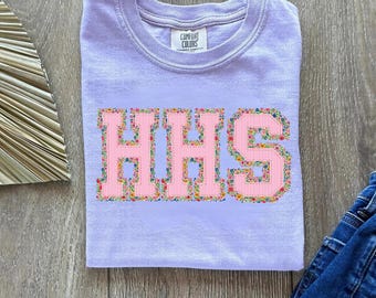 Custom seersucker school, Girly, bow, Floral, custom name, Floral, DTF Print, Ready Press, Dtf Transfers Ready To Press