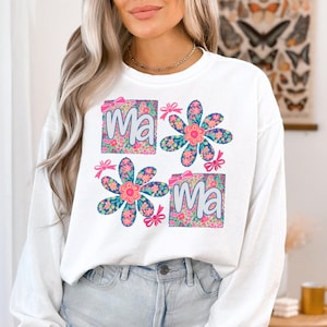 Mama Dtf Transfers bereit zum Pressen, direkt zum Film, Tshirt Transfer, Muttertag DTF, Trendy DTF, Kokette Mama, Preppy DTF