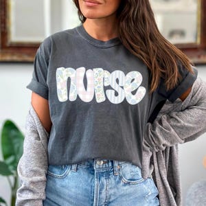 Nucleo del cottage Nurse Grand Millennial, pronto per la stampa, trasferimento DTF, pressa a caldo, trasferimenti diretti su pellicola, stampa DTF, trasferimento a caldo