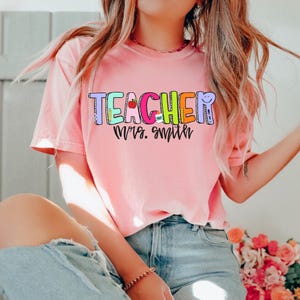 Custom Teacher Dtf, Teacher Name Ready To Press, Teacher Gifts Personalized, Teacher Appreciation Gifts, Back to School Dtf,Gift for Teacher