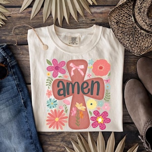 Amen Dtf Transfers bereit zum Pressen, direkt zum Film, Tshirt Transfer, Glaube DTF, Jesus DTF, christlichen Transfer