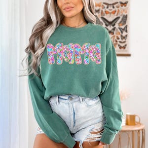 Transferts DTF Mama, prêt à imprimer, film direct, transfert de t-shirt, DTF fête des mères, DTF tendance, Coquette Mama, DTF preppy
