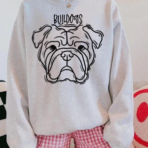 Bulldog Mascot Dtf Transfer, Ready to Press, Shirt Transfer, Heat Transfer, Direct to film Transfer, Go bulldogs
