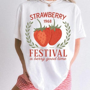 Vintage Erdbeer Festival Dtf Transfers bereit zum Pressen, direkt zum Film, Tshirt Transfer, Sommer DTF, Trendy DTF, Retro direkt zum Film